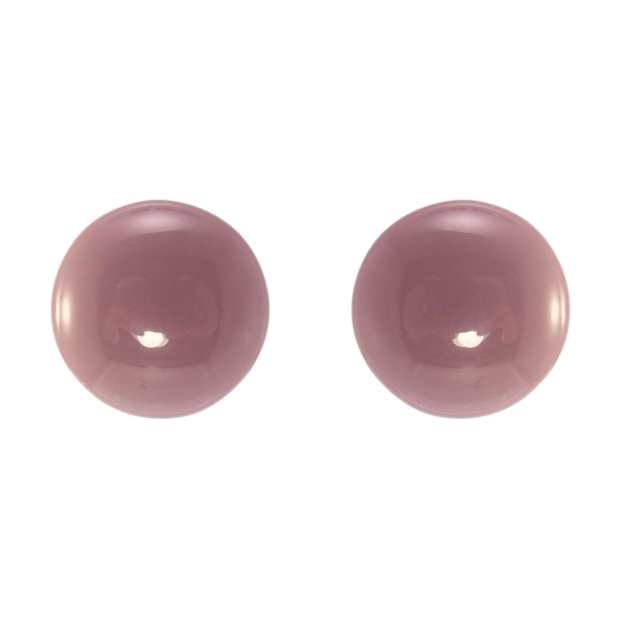 Серьги Xuping JEAN GOUJON Позолота 14K пусеты Сливовые пластиковые круги фото №1