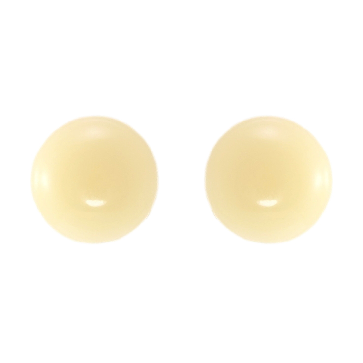 Сережки Xuping JEAN GOUJON Позолота 14K пусети Молочні пластикові круги ø 14мм фото №20