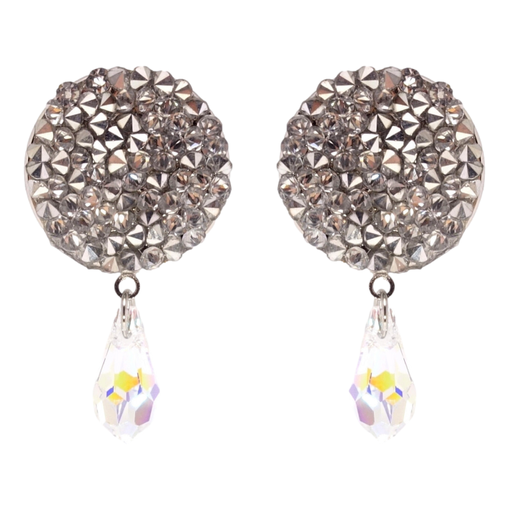 Серьги Xuping JEAN GOUJON Родий пусеты Эпатажная экзотика фото №2