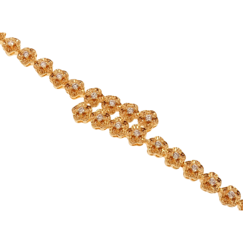 Браслет Xuping M&L Колір 18К Квіткове тяжіння довжина з доп.замком 17.5,19см х 6-12мм фото №12