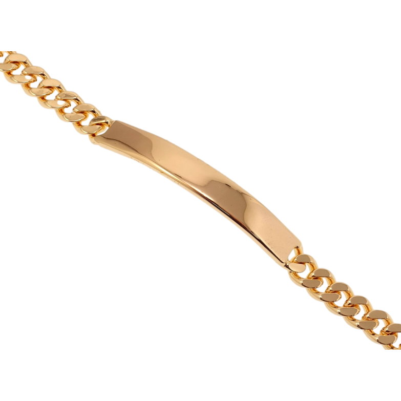 Браслет Xuping M&L Цвет 18K Плетение Панцирное с глянцевой вставкой длинна 20см х 7мм фото №1