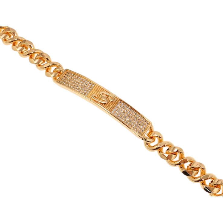 Браслет Xuping M&L Колір 18K Плетіння Вісімка та декоративна вставка з цирконієм довжина 20,5см х 8мм фото №15