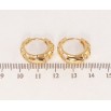 Серьги Xuping Позолота 18K колечки Фантазийный орнамент фото №2