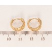 Серьги Xuping Позолота 18K колечки Затейливые формы с узором напылением фото №2