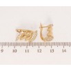 Сережки Xuping Позолота 18K англійський замок Декоративні гілочки фото №2