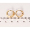 Серьги Xuping Позолота 18K колечки Фигурные с узором круги напылением фото №2