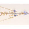 Набір Xuping колір 18K з кр-ми Swarovski Сережки Кулон на ланцюжку Сердечки Lavender Delite довжина 40-45см фото №2