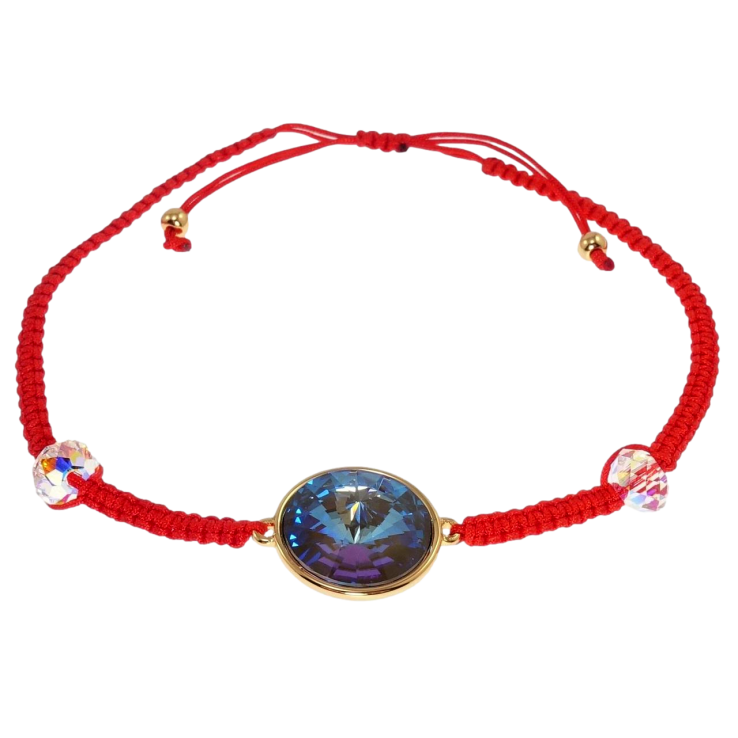 Браслет Xuping колір 18K з кр-ми Swarovski Кристал Burgundy Delite, ø 14мм на затяжці д.16-23см х 3мм фото №12 Браслет Xuping колір 18K з кр-ми Swarovski Кристал Burgundy Delite, ø 14мм на затяжці д.16-23см х 3мм фото №12