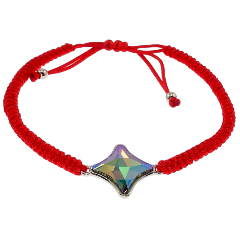 Браслет Xuping колір Родій із кр-ми Swarovski Кристал Erinite Shimmer на затяжці д.16-24см х 4мм фото №1