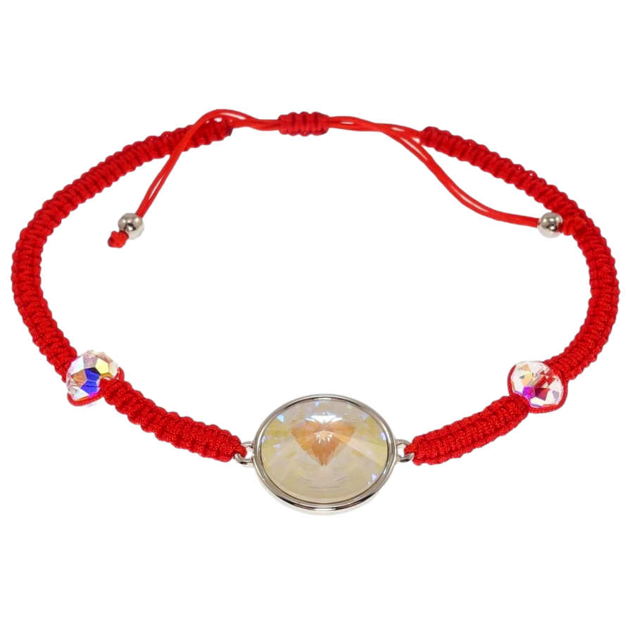 Браслет Xuping колір Родій з кр-ми Swarovski Кристал Ochre Delite на затяжці д.15-24см х 3мм, ø 14мм фото №1