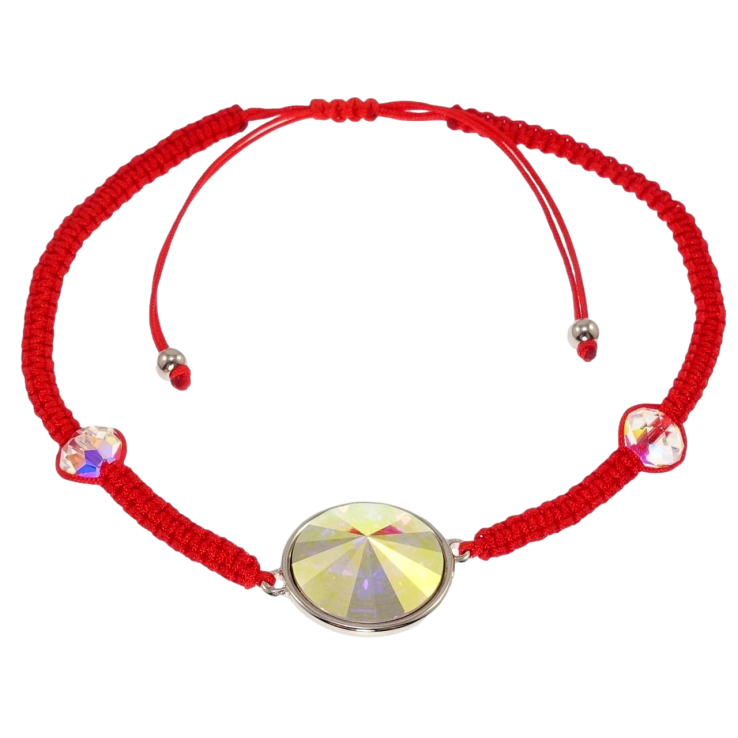 Браслет Xuping колір Родій з кр-ми Swarovski Кристал АВ на затяжці д.15-24см х 3мм, ø 14мм фото №14 Браслет Xuping колір Родій з кр-ми Swarovski Кристал АВ на затяжці д.15-24см х 3мм, ø 14мм фото №14