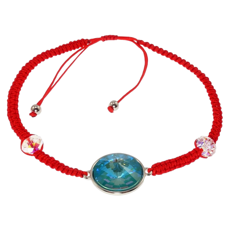 Браслет Xuping колір Родій з кр-ми Swarovski Кристал Laguna Delite на затяжці д.15-24см х 3мм, ø 14мм фото №1 Браслет Xuping колір Родій з кр-ми Swarovski Кристал Laguna Delite на затяжці д.15-24см х 3мм, ø 14мм фото №1