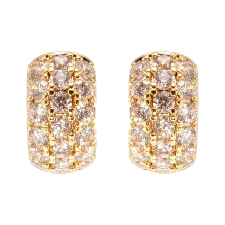 Серьги Xuping M&L Цвет 18K пусеты Инкрустация цирконием фото №5