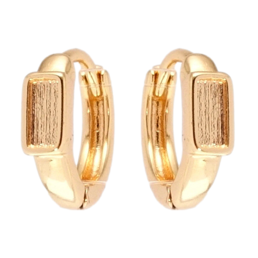 Серьги Xuping M&L Цвет 18K колечки Декоративный орнамент фото №1