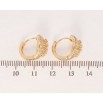 Серьги Xuping M&L Цвет 18K колечки Изящные капельки с инкрустацией цирконием фото №2