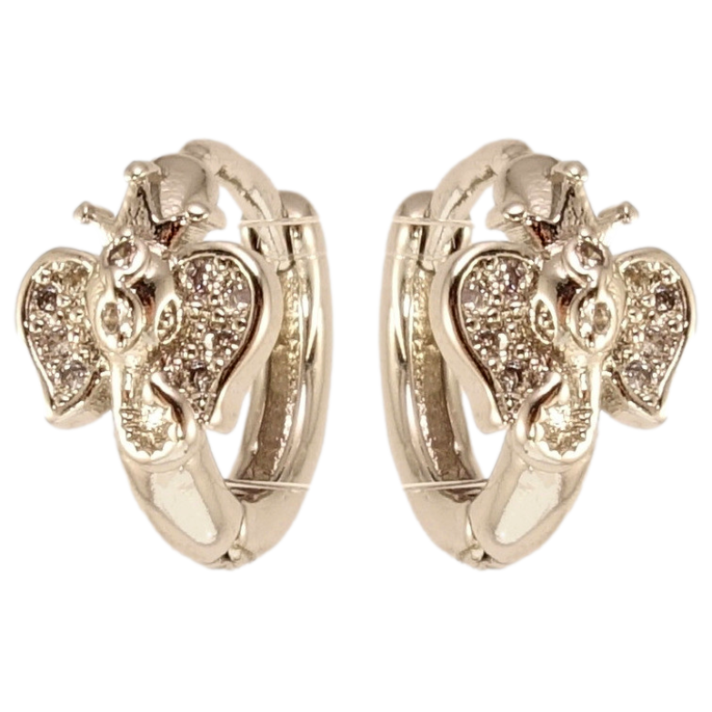 Сережки Xuping M&L Колір Родій колечка Королівський слон фото №1