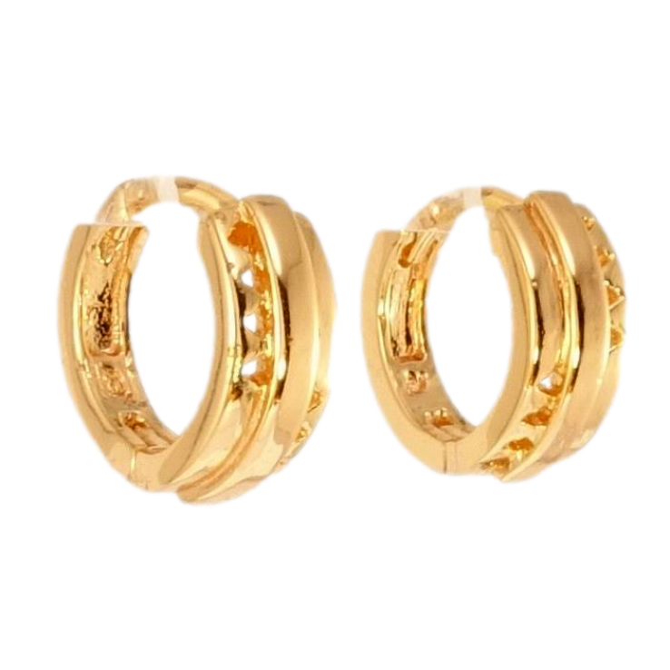 Серьги Xuping M&L Цвет 18K колечки Декоративный орнамент с треугольными вырезами фото №8