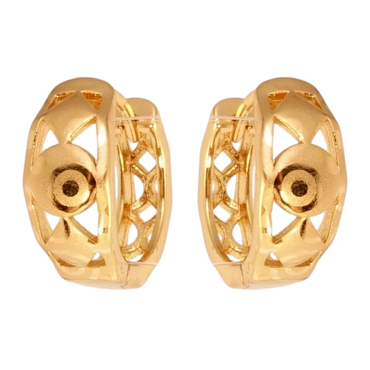 Серьги Xuping Позолота 18K колечки Фигурный орнамент с напылением фото №8