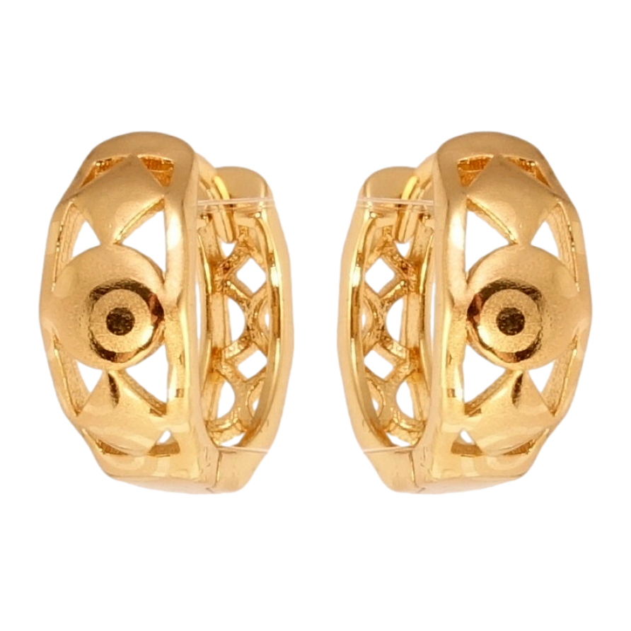 Серьги Xuping Позолота 18K колечки Фигурный орнамент с напылением фото №1