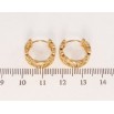 Серьги Xuping Позолота 18K колечки Декоративный резной орнамент с напылением фото №2