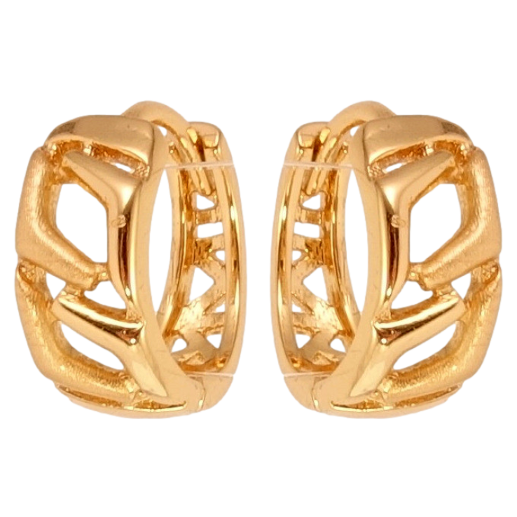Серьги Xuping Позолота 18K колечки Декоративный орнамент с напылением фото №24