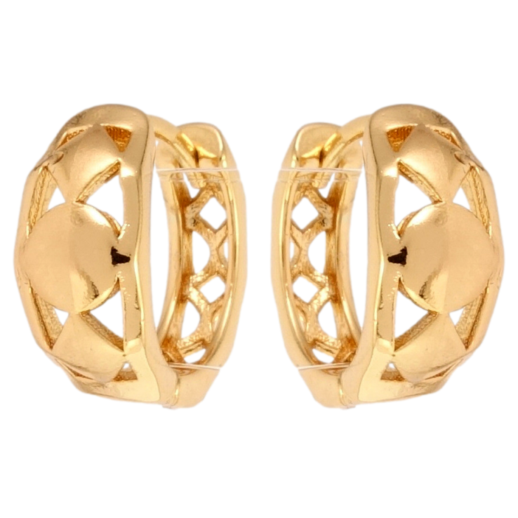 Серьги Xuping Позолота 18K колечки Геометрия с напылением фото №9