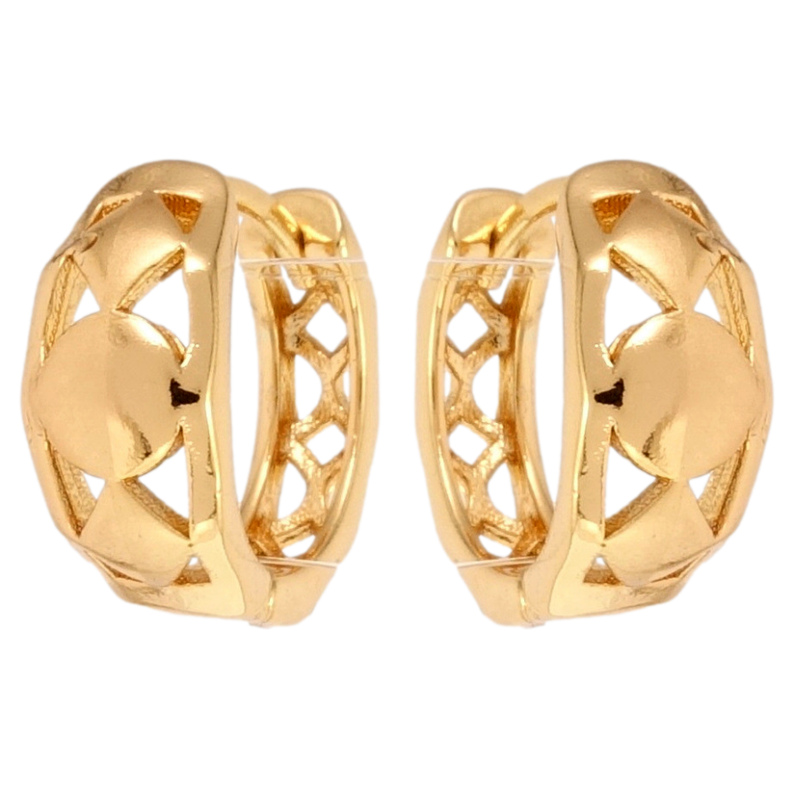 Серьги Xuping Позолота 18K колечки Геометрия с напылением фото №1