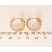 Серьги Xuping Позолота 18K колечки Декоративный резной орнамент с напылением фото №2