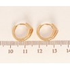 Серьги Xuping Позолота 18K колечки Фигурные с меандровым узором напылением фото №2