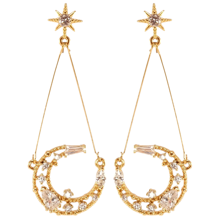 Сережки Xuping Позолота 18K пусети Шахерезада фото №7