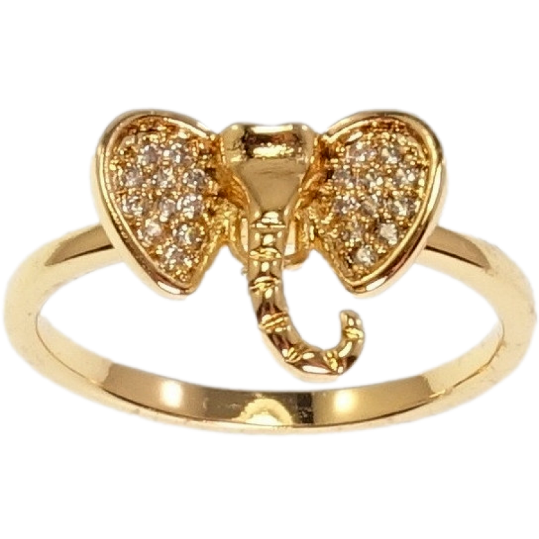 Кольцо Xuping Позолота 18K Слон фото №1