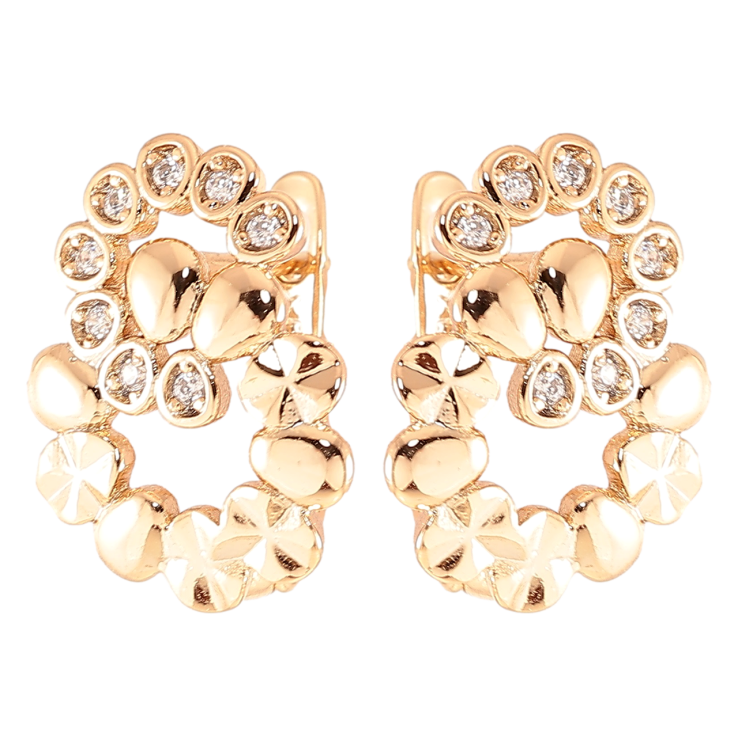 Серьги Xuping Позолота 18K английский замок Декоративный узор с цирконием фото №22