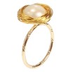 Кольцо Xuping Позолота 18K Жемчужина в оправе из проволоки фото №2