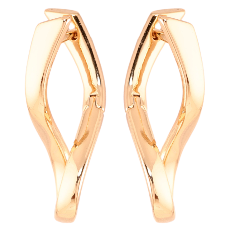 Серьги Xuping Позолота 18K английский замок Завитки фото №12