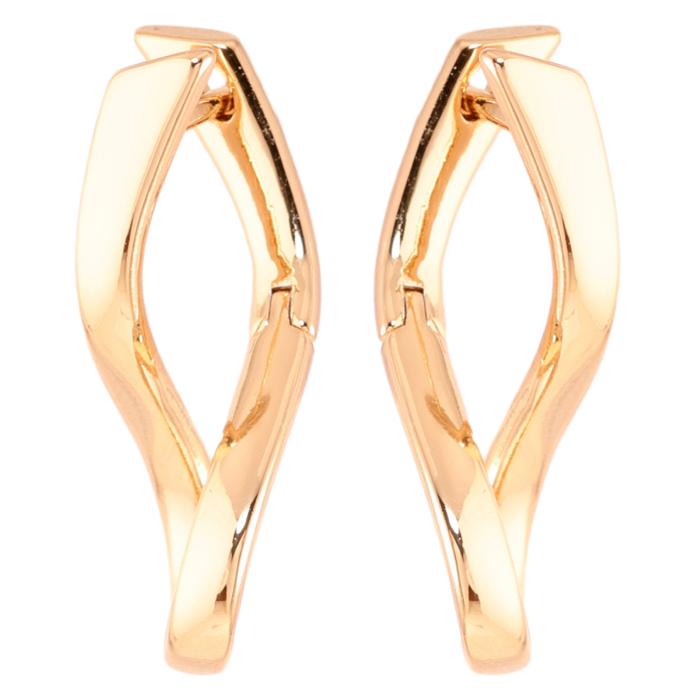 Сережки Xuping Позолота 18K англійський замок Завитки фото №1