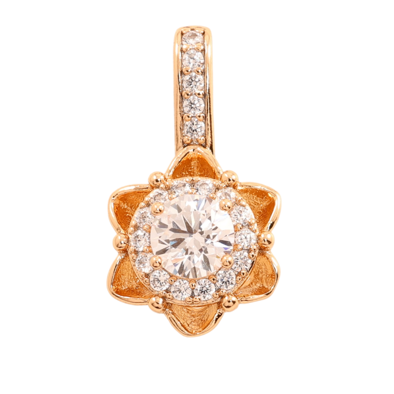 Кулон Xuping Позолота 18K Цветочек с цирконием для цепочки до 3мм фото №23