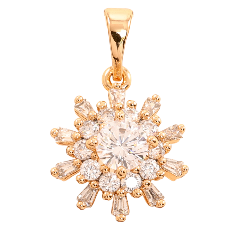 Кулон Xuping Позолота 18K Кристальная звезда для цепочки до 5мм фото №9