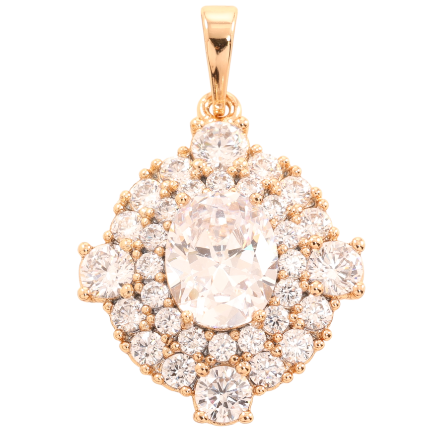 Кулон Xuping Позолота 18K Інкрустація цирконієм для ланцюжка до 6мм фото №1