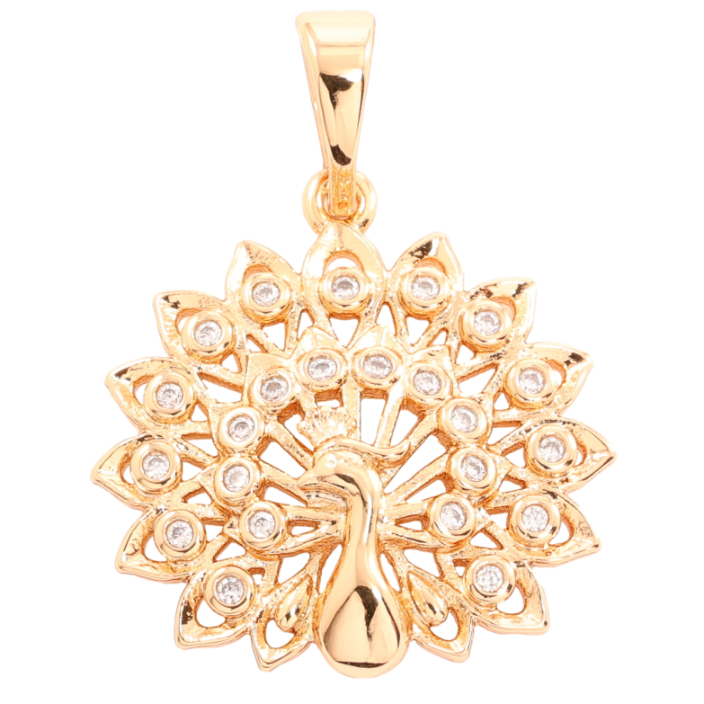 Кулон Xuping Позолота 18K «Павич» для ланцюжка до 5мм фото №1