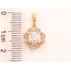 Кулон Xuping Позолота 18K «Квіточка з цирконієм» для ланцюжка до 5мм фото №2