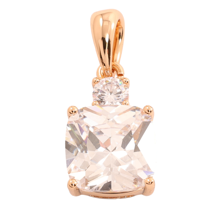 Кулон Xuping Позолота 18K Фианит для цепочки до 5мм фото №1