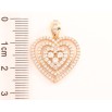 Кулон Xuping Позолота 18K «Серце з інкрустацією цирконієм» для ланцюжка до 4мм фото №2
