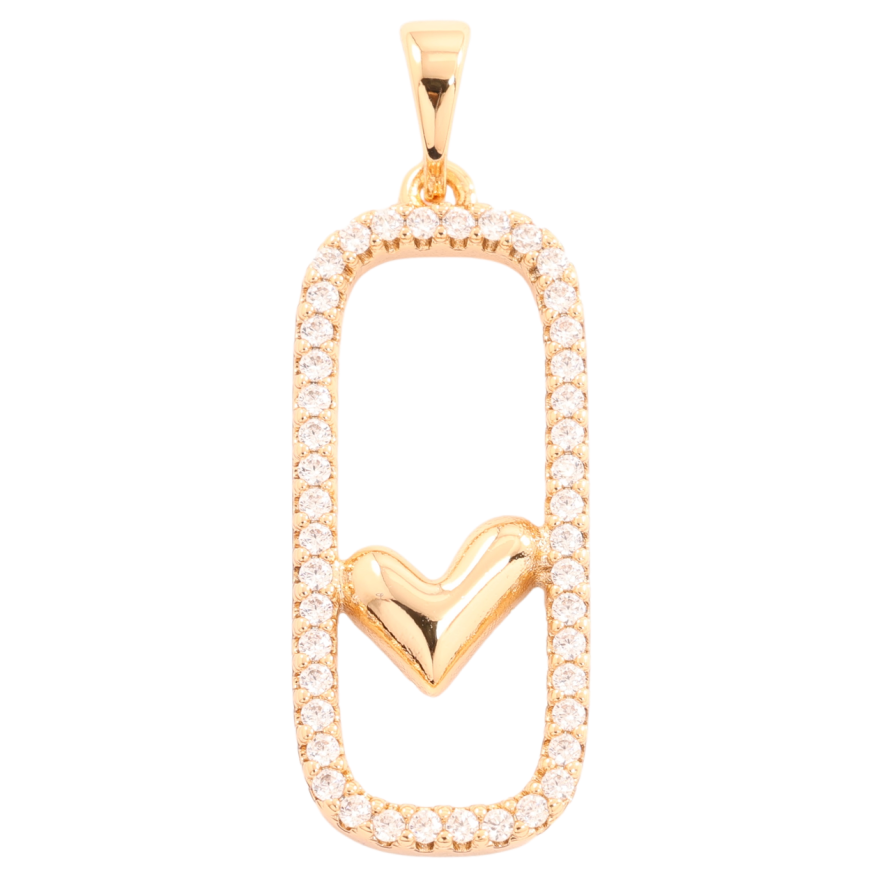 Кулон Xuping Позолота 18K «Сердечко» для ланцюжка до 5мм фото №1