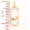 Кулон Xuping Позолота 18K «Сердечко» для ланцюжка до 5мм фото №2