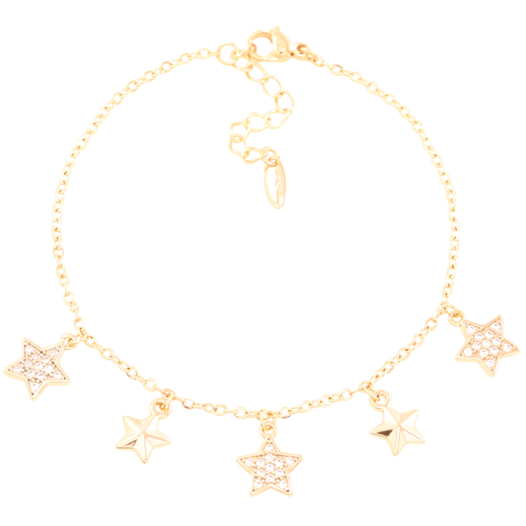 Браслет Xuping Позолота 18K Цепочка с подвесками длинна с доп.цепочкой 17.5-21см х 1.5мм фото №21