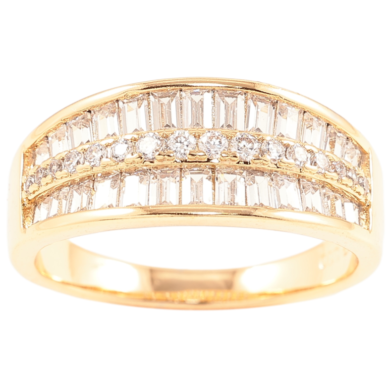 Кольцо Xuping Позолота 18K Инкрустация цирконием фото №1