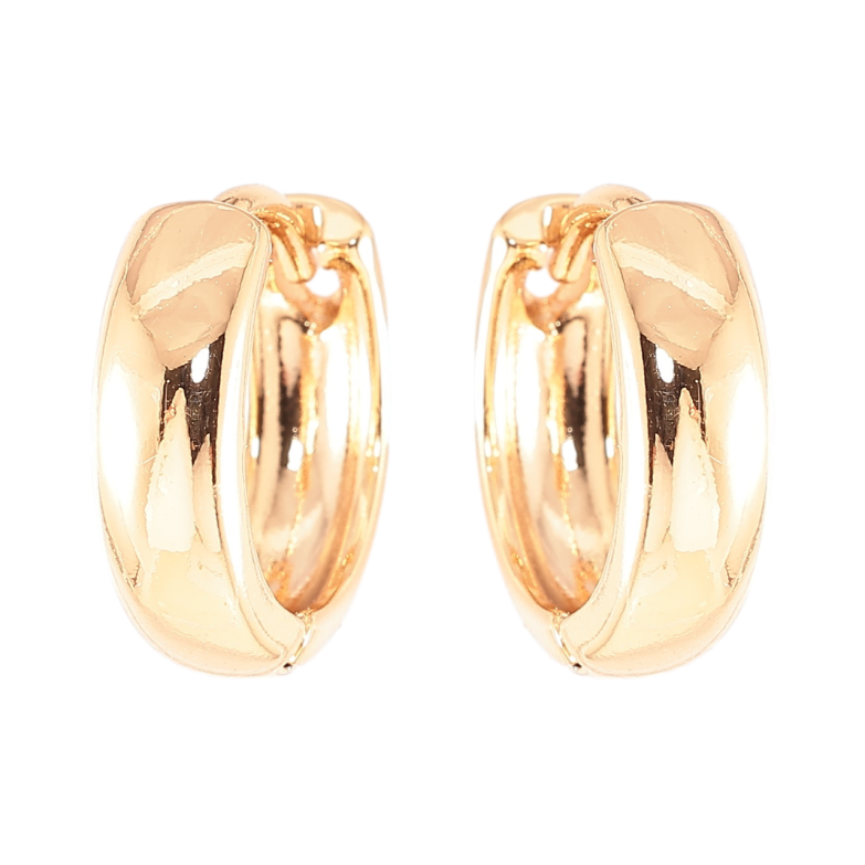 Сережки Xuping Позолота 18K колечка «Класика, шир. 4мм ø 14мм фото №1