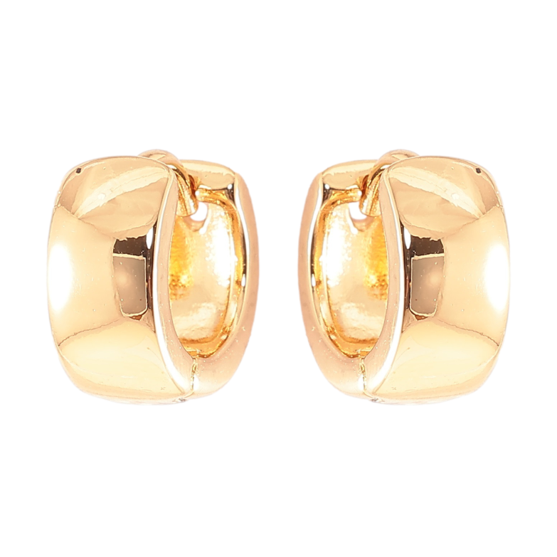 Серьги Xuping Позолота 18K колечки Классика, шир. 5мм ø 10мм фото №2