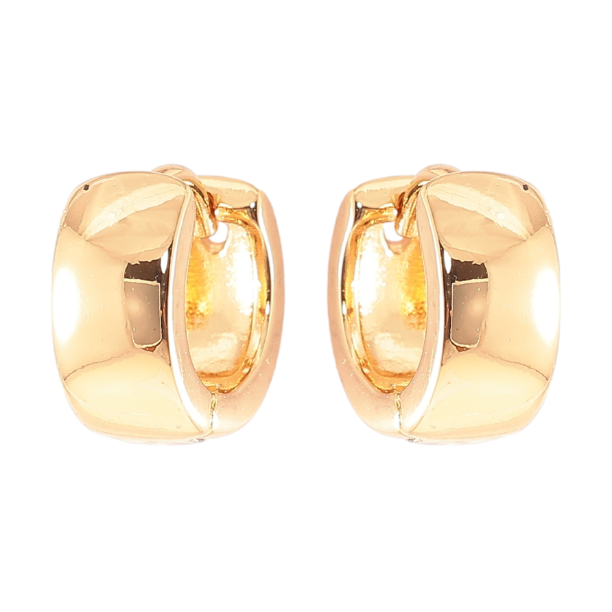 Серьги Xuping Позолота 18K колечки Классика, шир. 5мм ø 10мм фото №1