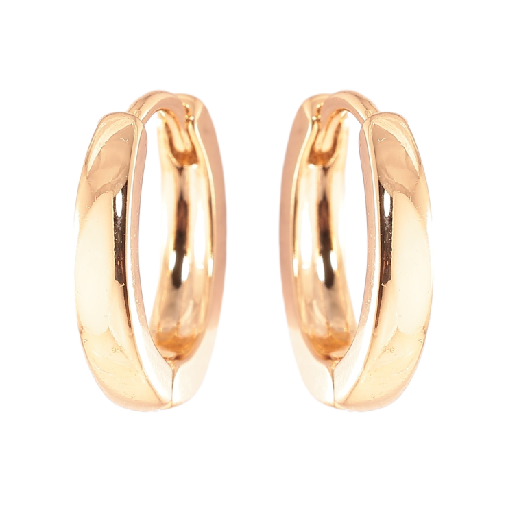 Серьги Xuping Позолота 18K колечки Классика, шир. 3мм ø 16мм фото №14